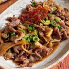 【牛肉と舞茸の甘辛炒め】パパッと簡単♪旨味たっぷり♡