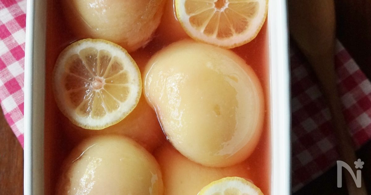 白桃のコンポート | レシピサイトNadia