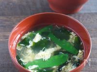 ふんわり卵がおいしい♪かきたま汁