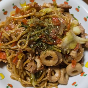 月雪由翔の作ってみた!投稿(生麺で絶品ソース焼きそば)