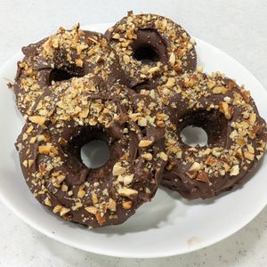 オコの作ってみた!投稿(ふんわりしっとり♪米粉のショコラ焼きドーナツ)