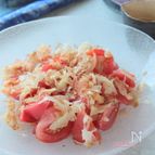 火を使わない夏のごちそう❢冷やしトマトのオリーブがりポン酢