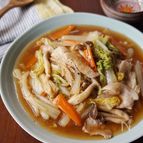 白菜と豚肉の中華あんかけ