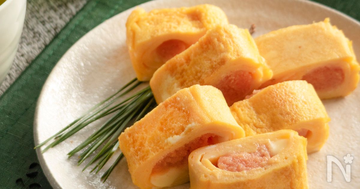 たらことチーズの玉子焼き