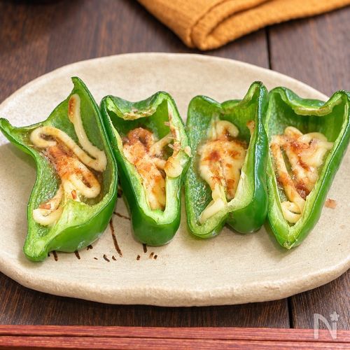 5分で完成!ピーマンの出汁マヨ焼き