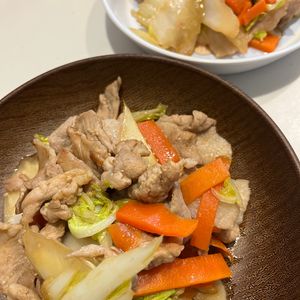 651522の作ってみた!投稿(【豚こま白菜の野菜炒め】ご飯との相性抜群！節約おかず♪)