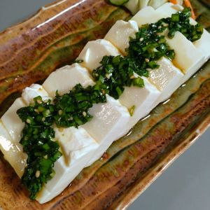 ゆみの作ってみた!投稿(やみつき♡ニラだれ豆腐)