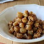 新ごぼうのコロコロ甘辛揚げ