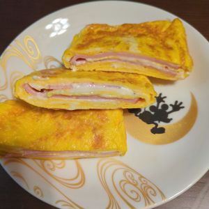 たりおの作ってみた!投稿(ジャンク的美味さ「ハム玉マヨ焼き」)