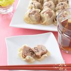 あずき入りパクチー醤油シュウマイ　作り置きにピッタリ！
