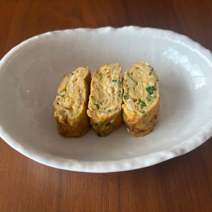 こむぎの作ってみた!投稿(【卵焼きバリエ】柚子胡椒とネギの卵焼き)