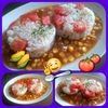 サトちゃんの作ってみた!投稿(コーンたっぷりバター醤油餡かけ♪トマトとツナの混ぜご飯)