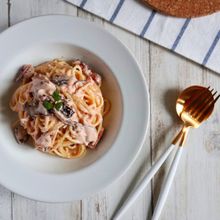 【濃厚！】明太子と舞茸のクリームパスタ