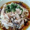 ゆみの作ってみた!投稿(【蒸し鶏の梅しそこんぶそうめん】コシUP♪ひんやり美味しい!)