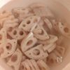 レンチンで簡単【れんこんの梅おかか和え】の下準備