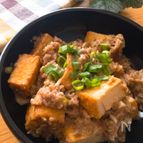 レンチンだけでかなり美味しい♡厚揚げ味噌麻婆
