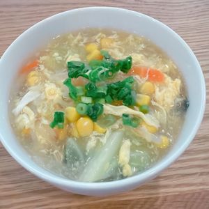 ミルクの作ってみた!投稿([もやしと卵のとろとろ燃焼スープ]しょうが入りでぽかぽかに！)