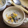 【防災食レシピ】包丁いらず！さば缶とコーンの豆乳チャウダー
