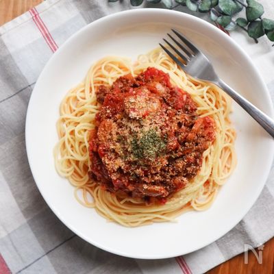 トマト缶で作る！定番ミートスパゲッティー
