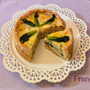 𝔂𝓾𝓶𝓲🍓の作ってみた!投稿(デパ地下越え！菜の花と照り焼き筍の白みそ豆乳キッシュ)