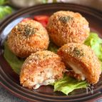 【トースターで簡単】揚げない！とろ〜りチーズのライスコロッケ