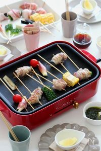 彩夏野菜の豚ロール串