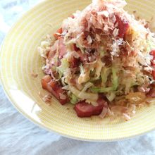 鰹節が合う!和風キャベツベーコン