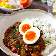 ルウで簡単！ピーマンたっぷりキーマカレー