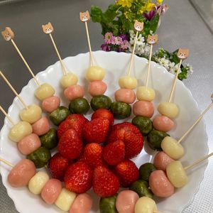 そら・ゆずの作ってみた!投稿(給食の味♪白玉フルーツポンチ風【お豆腐入りでヘルシー！】)