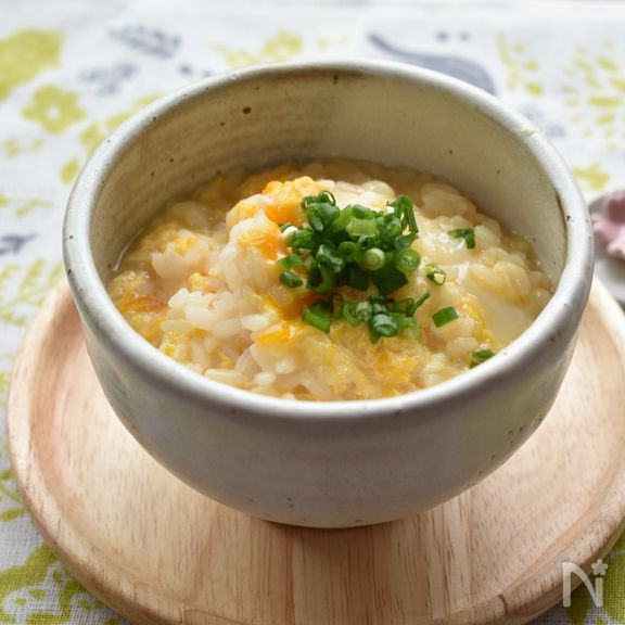 白だしで簡単♪たまご雑炊