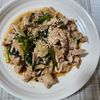 とももの作ってみた!投稿(【にら豚丼】材料2つでガッツリご飯泥棒)