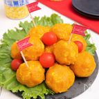 レンジで！もちもちコーンチーズかぼちゃボール