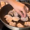給食アレンジ!!【かぼちゃと鶏肉の甘辛炒め】の工程3