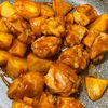隠し味がポイント♡鶏肉とじゃがいものケチャップ炒めの工程5