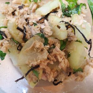 yooooの作ってみた!投稿(【焼き大根のツナ塩昆布和え】香ばしさが美味しい！)