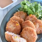 【え、海老じゃないの？!】はんぺんとカニカマで海老カツ風♡