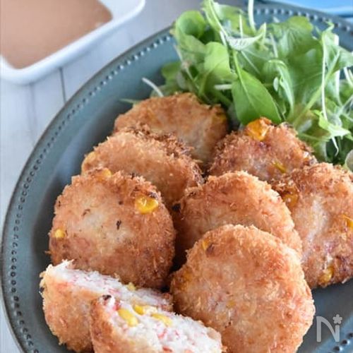 【え、海老じゃないの？!】はんぺんとカニカマで海老カツ風♡