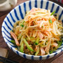 もやしとハムの中華風サラダ【レンジで簡単♪シンプルやみつき】