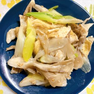 チョビの助の作ってみた!投稿(【舞茸と油揚げとネギの甘旨レンチン蒸し】ちょっと甘めが美味♡)