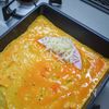 クセになる味「ハムチーズ玉子焼き」の工程2