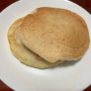 りんごの作ってみた!投稿(ふかもち♡ 米粉のバナナパンケーキ【卵・砂糖不使用】)