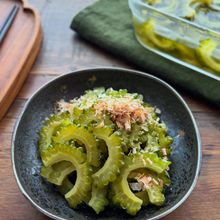 【ゴーヤの白だし酢漬け】だしのうま味でゴーヤの苦味も和らげる