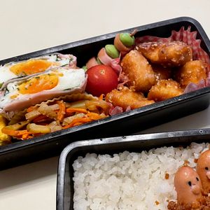 ケの作ってみた!投稿(油は大さじ2♪むね肉で作る♪『揚げない鶏唐の甘酢ごまあえ』)