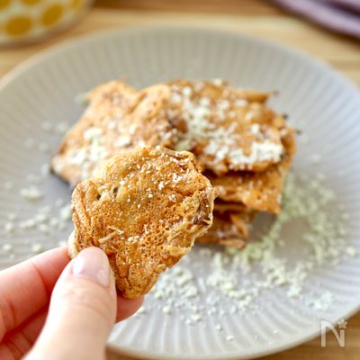 【えのきとチーズのカリカリ焼き】おやつやおつまみに♩
