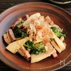 筍と菜の花のバター醤油ソテー（動画あり）