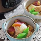 電気圧力鍋で簡単おまかせ調理♪鶏肉とさつまいものお酢煮