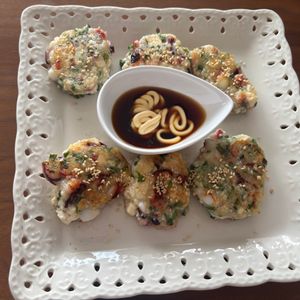 こむぎの作ってみた!投稿(たこと豆腐のもちもち焼き)