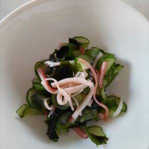 KUMIKOの作ってみた!投稿(【きゅうりとわかめの酢の物】隠し味でさらにおいしく♡)