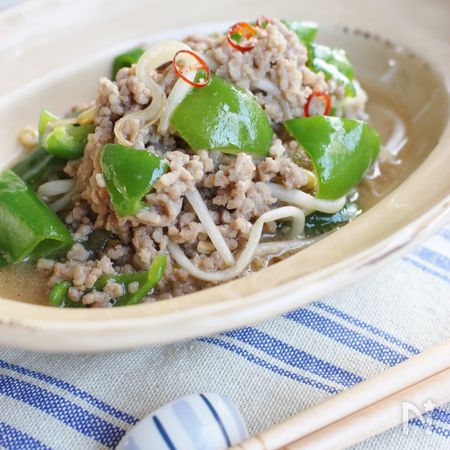 ひき肉ともやしピーマンの味噌炒め By さっちん レシピサイト Nadia ナディア プロの料理家のおいしいレシピ