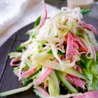 ＼パリパリ食感が新しい／切干し大根とレタス・ハムサラダ